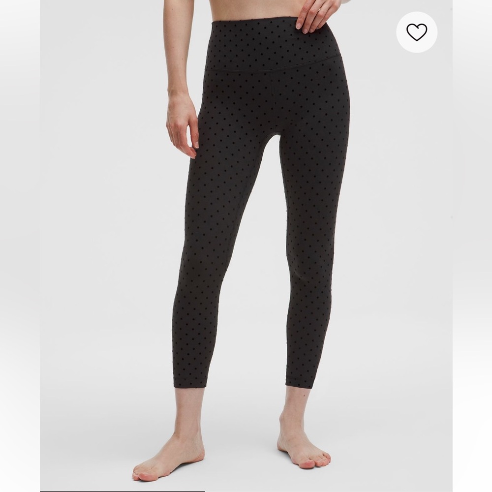 LAST PAIR! NWT lululemon Align HR Pant 25" Polka FLOCKED,